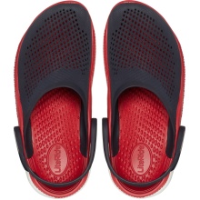 Crocs Sandale LiteRide 360 Clog (superweich, leicht) navyblau/rot - 1 Paar